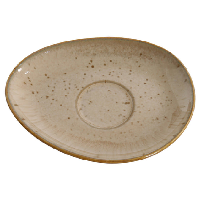 Yanco AG-002 Agate Saucer 6"L X 4-1/2"W Freeform