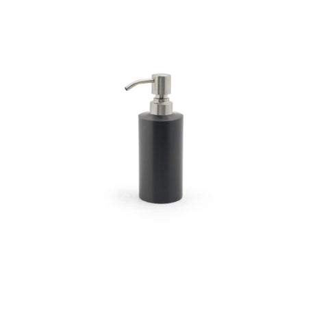 FOH RSP013BKS22 12oz Brushed Stainless Pump Matte Black With Brushed Top Includes One RSP102BSS22 Pump Dispenser Top Silver