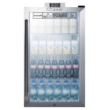 Summit SCR486LNZ Accucold Nutrition Center Refrigerator Undercounter Freestanding