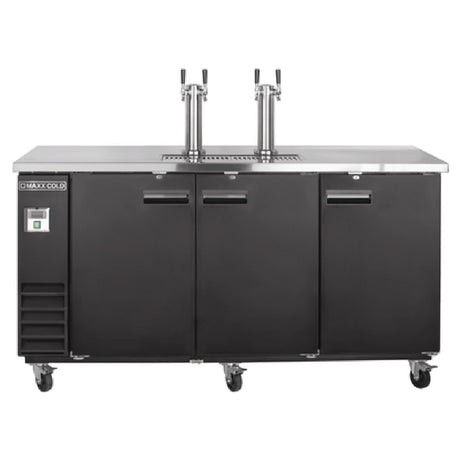 Maxximum MXBD72-2BHC Maxx Cold X-Series Keg Cooler With Dual Towers & Dual Faucets