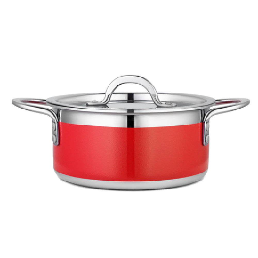 Bon Chef 71300-CF2-R Country French X Pot 2 Qt. 9 Oz. 7-3/4" Dia. X 3-1/2"H