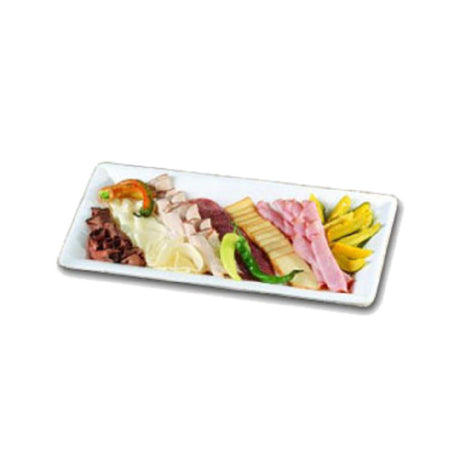 Bon Chef 5058PWHT Buffet Display Pan 11-7/8" X 21-3/16" Aluminum With Ceramic-look Coating