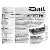PacknWood 2CHPAPNEWS17 - Fryer Bag, 6.7" X 6.7", Square