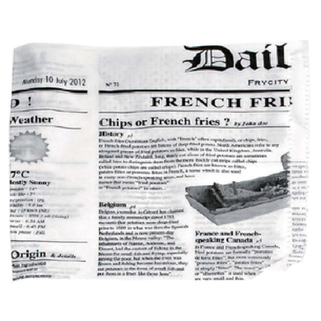 PacknWood 2CHPAPNEWS17 - Fryer Bag, 6.7" X 6.7", Square