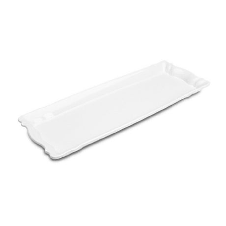 Steelite DFTRC176CF020 Tray 17"W X 6-1/2"D X 1-1/4"H Café White