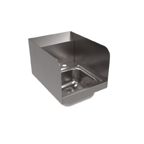 BK Resources BKHS-D-SS-1-SS Space Saver Hand Sink With Side Splashes Wall Mount