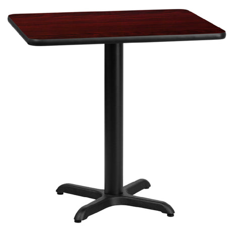 Flash Furniture XU-MAHTB-2430-T2222-GG Table 30"W X 24"D X 31-1/8"H Dining Height