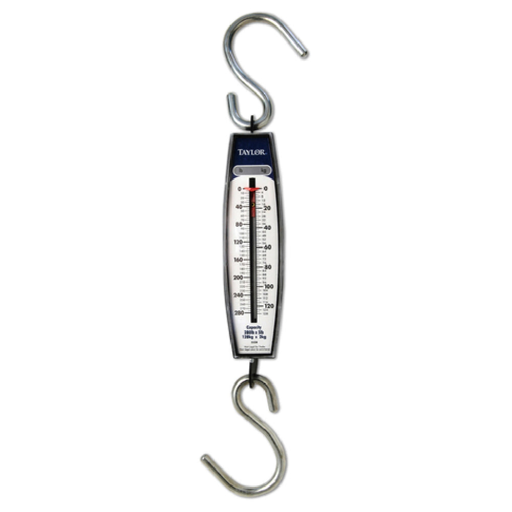 Taylor 33284104 Industrial Hanging Scale Vertical 280 Lb. X 5 Lb./128 Kg X 2 Kg Capacity