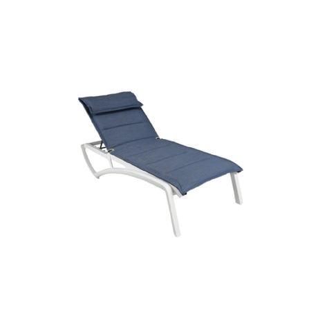 Grosfillex US022096 Sunset Comfort Chaise Lounge Stackable Without Arms