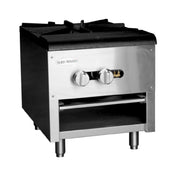 Serv-Ware SSSP-1 - Serv-Ware - Gas Cooking - Single Stock Pot Stove - Natural Gas - Dimensions: 18" W X 24.6" D X 20.4" H - BTU/H: 110,000 (NG) / 85,000 (LP) Per Burner - # Of Burners: 1 - Gas Line: 3/4 - W.C. For Natural Gas: 4 In. - W.C. For LP: 10 In. - Warranty: 1 Year