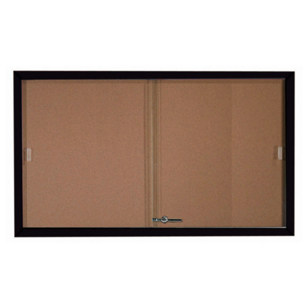 Aarco SBC3660BK Bulletin Board 60"W X 36"H Enclosed