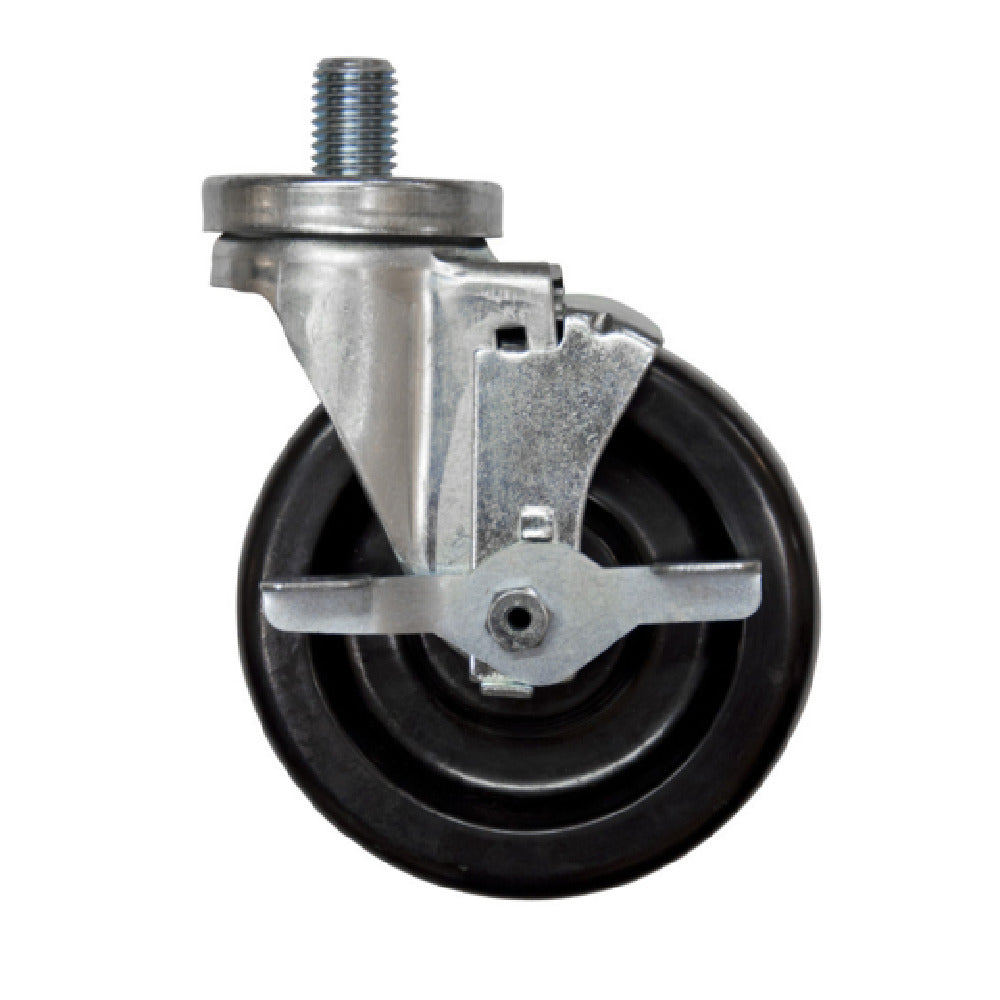 BK Resources 5SBR-9ST-PH-TLB - Oven Caster, 5" Diameter Expanding Stem, 3/4" X 10 X 1" Threaded Stem