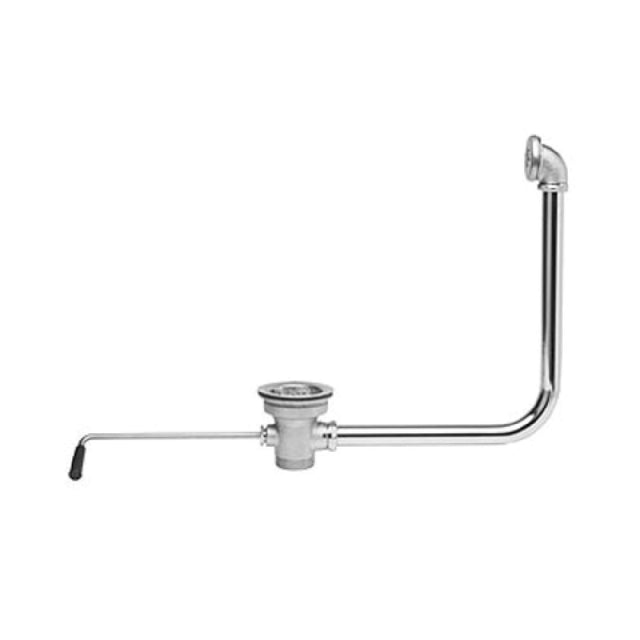 Fisher 24880 Twist Waste Valve With Overflow Assembly 3-1/2" Industry Standard Sink Opening