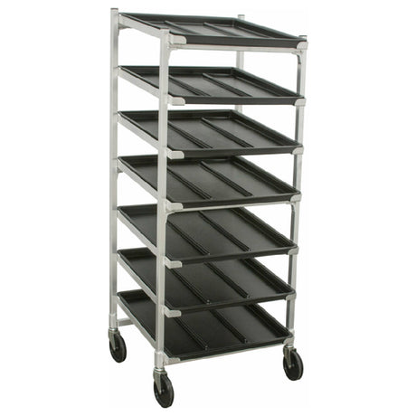 DoughXpress DXDC-5 (65532) Dough Ball Storage Cart Holds (7) Lift Out Trays At A Slant