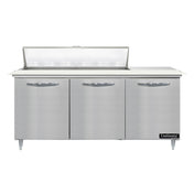 Continental Refrigerator D72N12C Designer Line Sandwich Unit 72"W Three-section