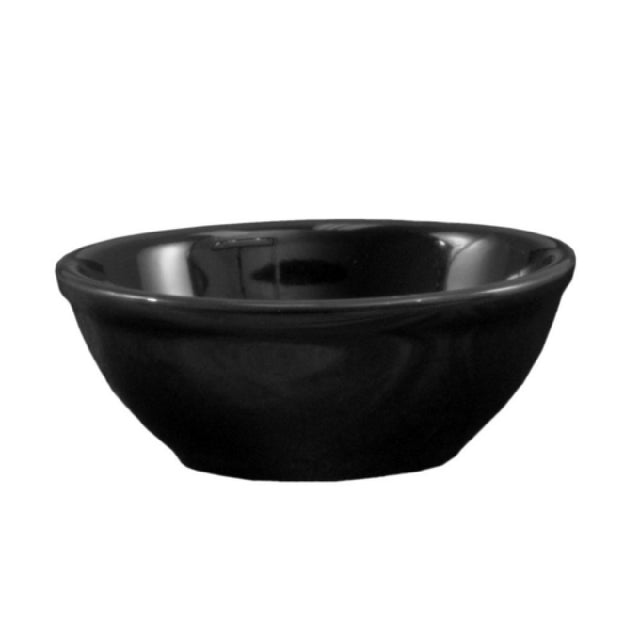 CAC China LV-15-BLK Las Vegas Nappie Bowl 12-1/2 Oz. 5-5/8" Dia. X 2"H