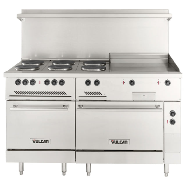 Vulcan EV60SS-6FP24G240 Restaurant Range Electric 60"