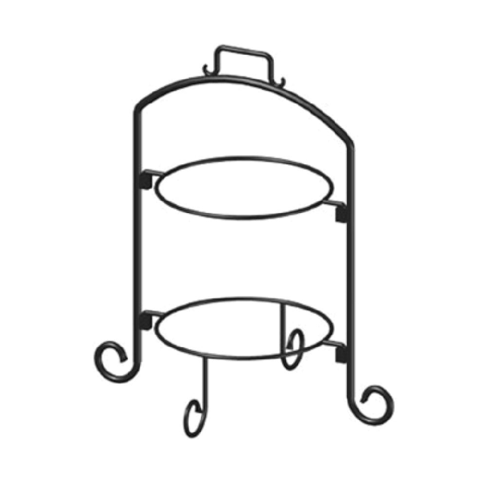 International Tableware WR-102 Plate Stand 2-tier 17-1/4" X 13-1/2" X 19-1/2"H