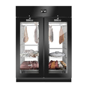 Invacus FISH 1500 PANORAMA Meatico FISH 1500 Panorama Fish Aging Cabinet (2) Triple Pane Glass Doors & Solid Triple Pane Glass Back