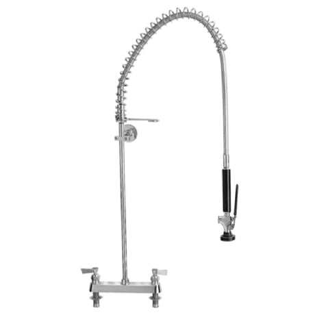 Fisher 2310-WB Pre-Rinse Assembly 8" Deck-mounted Control Valve With Spring Action Flexible Gooseneck