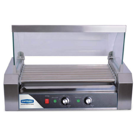 Sapphire Manufacturing SE-HDR11 Sapphire Hot Dog Roller Grill Capacity 30 Hot Dogs