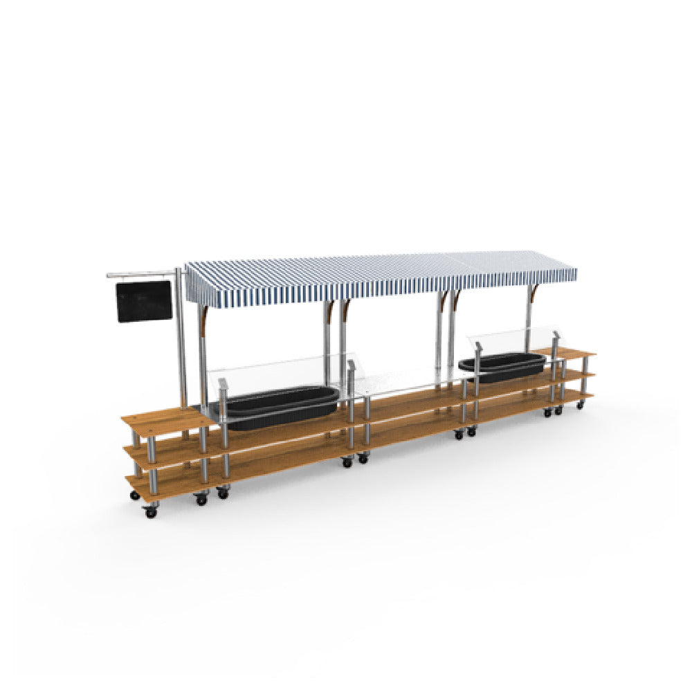 Steelite MGCMLA08BSWW - Pro Fish Market Station, Modular, Mogogo