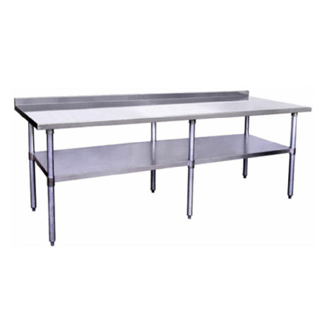 Hubert 39269 - Kratos® 430 Stainless Steel Work Table, 96"W X 30"D X 36"H, 18 Gauge Type 430-series Stainless Steel Top