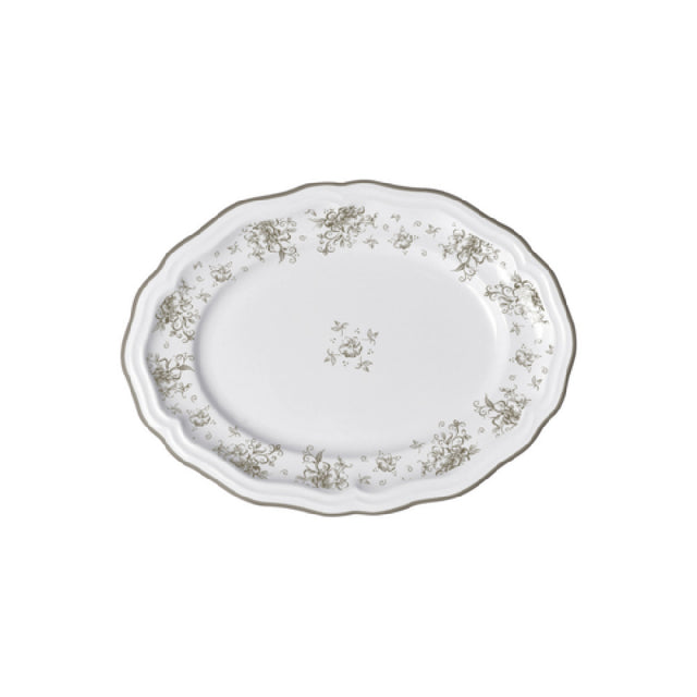 Steelite 62555FP818 Oval Platter 9.0" X 6.75" X 0.875" Adelina