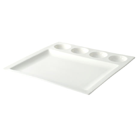10 Strawberry St WTR-4RDDSHPLT - Compartment Plate, 12-3/4", 5-compartments