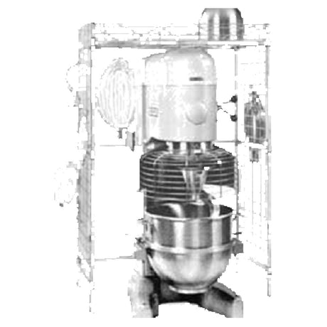 SPG MR12448PG - Amco Mixer Accessory Rack, 48"W X 24"D X 72" H, 24 Hooks To Hang Accessories From Side Panels