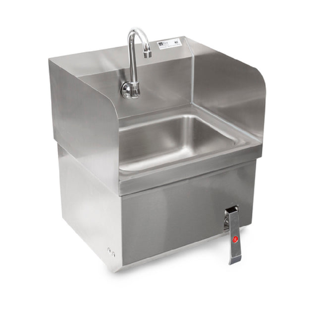 John Boos PBHS-W-1410-KV1APN-SS Pro-Bowl Hand Sink Wall Mount With Apron 14"W X 10" Front-to-back X 5" Deep Bowl