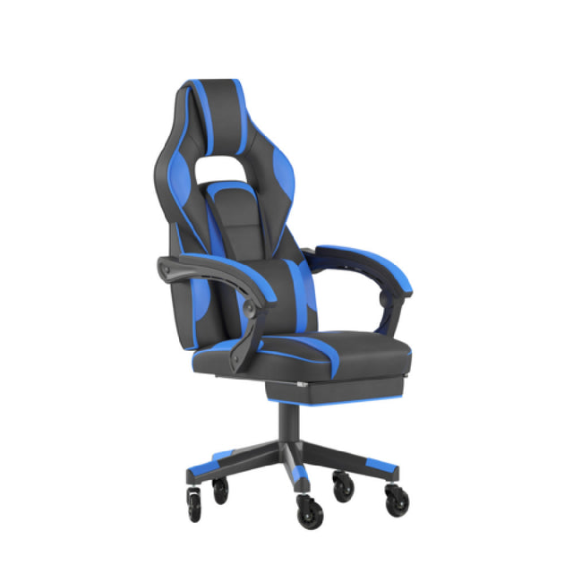 Flash Furniture CH-00288-BL-RLB-GG X40 Gaming Chair 280 Lb. Weight Capacity LeatherSoft Upholstery