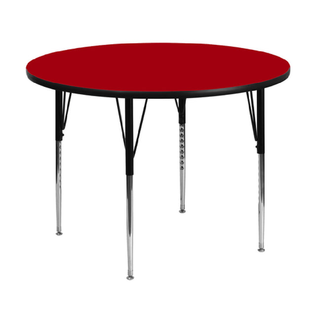 Flash Furniture XU-A48-RND-RED-T-A-GG Activity Table 48" Dia. X 21-1/8" To 30-1/8" Adjustable Height