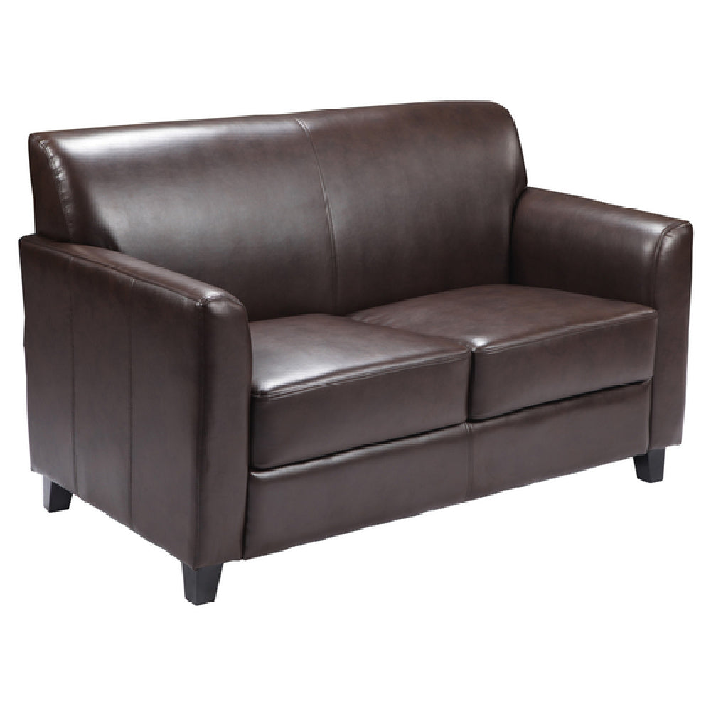 Flash Furniture BT-827-2-BN-GG Hercules Diplomat Series Reception Loveseat 52"W X 29"D X 32-1/4"H