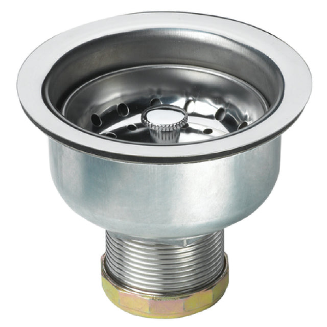 Krowne 23-130 Krowne Long Shank Sink Strainer 4-1/2" Flange Fits Sink Openings From 3-1/2" To 4"