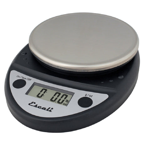 San Jamar SCDGP11BK Escali Primo Digital Scale Round 11 Lb. X 0.1 Oz./ 5 Kg X 1 G