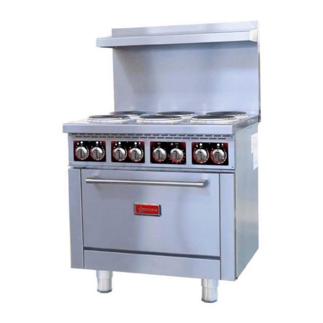 Omcan USA 49171 - (CE-CN-ER36 208 3) Commercial Range, Electric, 36"W