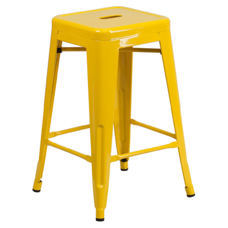 Flash Furniture CH-31320-24-YL-GG Bar Stool 500 Lb. Weight Capacity Counter Height