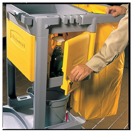 Rubbermaid FG618100YEL - Janitor Cart Locking Cabinet, For 6173 & 6173-02 Carts, Assembly Required