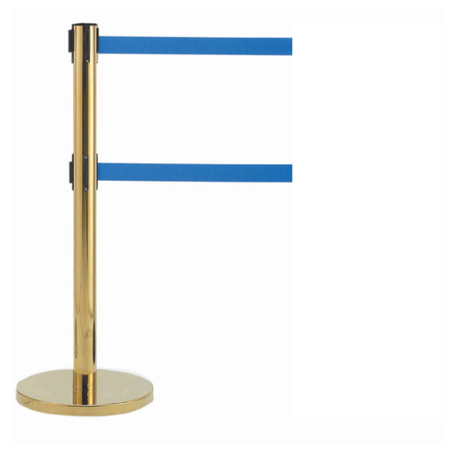 Aarco HB-27BL HB-27BL Form-A-Line™ System Dual Retractable Belt Style Has A Polished Brass Finish