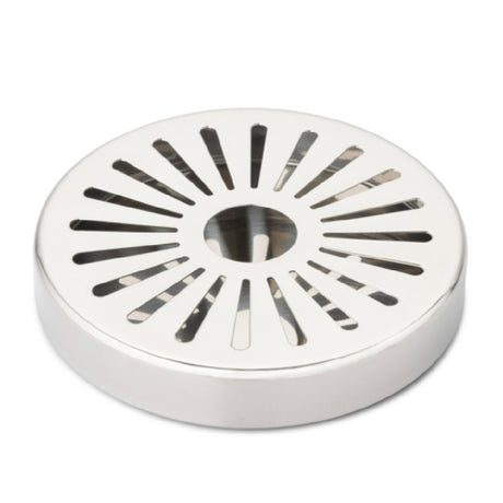Bon Chef 61355 - Drip Tray, Round, Mirror Finish Stainless Steel. (2) Piece Set