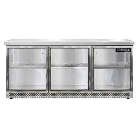 Continental Refrigerator SW72NGD-FB Work Top Display Refrigerator Front Breather