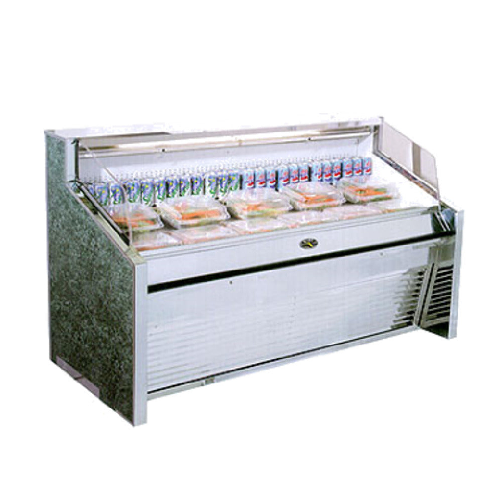 Marc Refrigeration SPOD-10R Open Display Spot Merchandiser 116-1/2" L Stainless Steel Deck