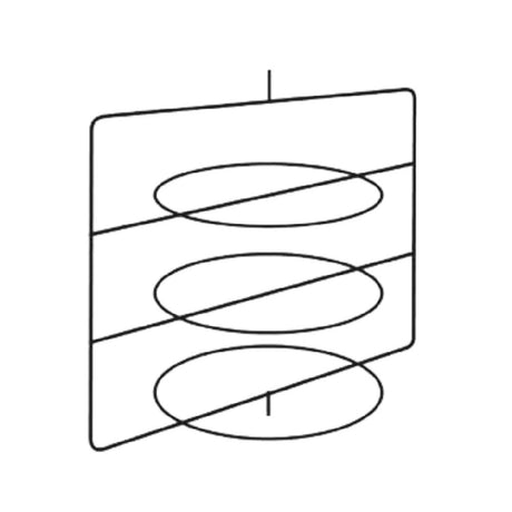 Hatco FSD3TCR (3) Tier Circle Rack With Pizza Pan Retainers Each