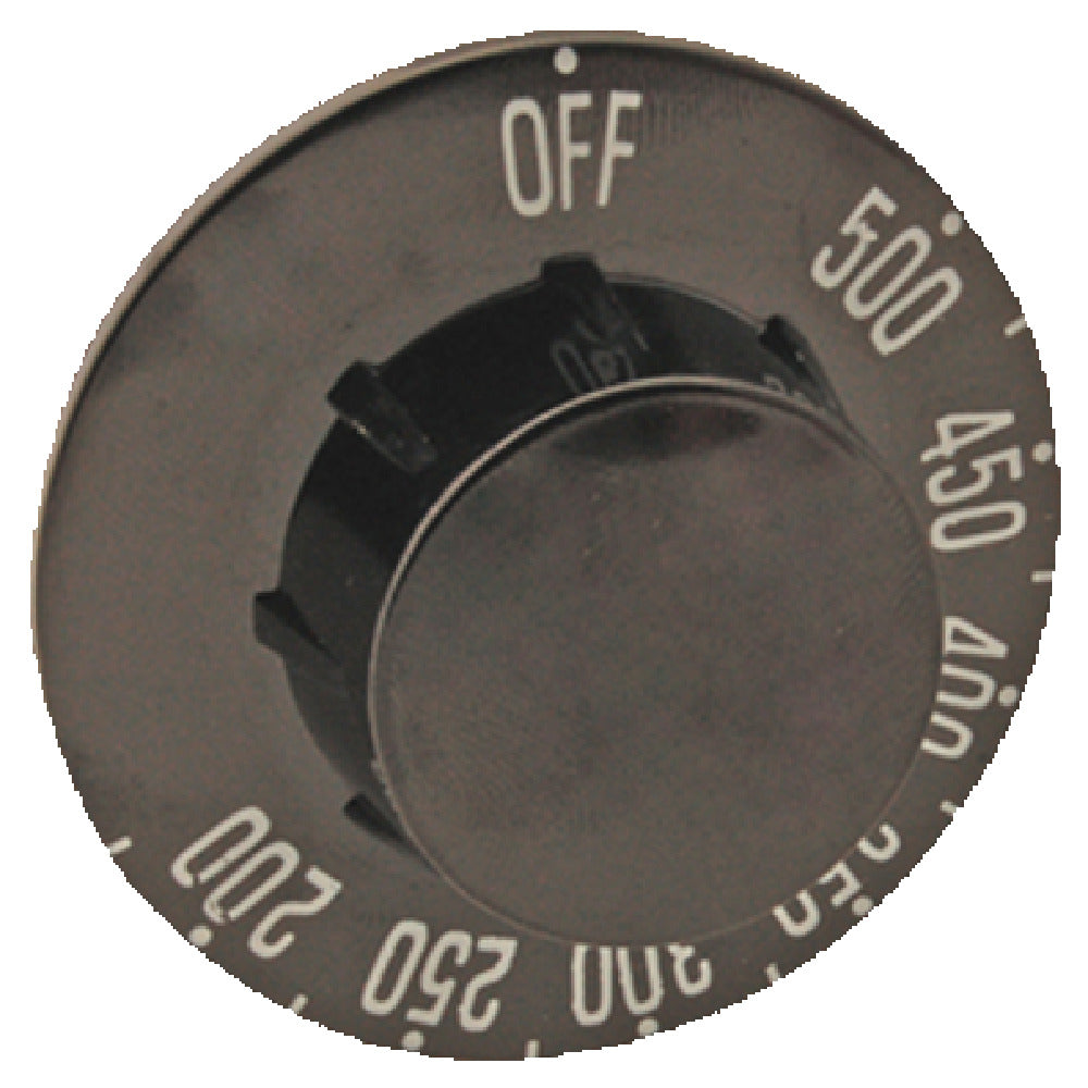 Franklin Machine Products 187-1101 Thermostat Dial 2-1/4" OD 3/4" H 200° To 500° F Temperature Range