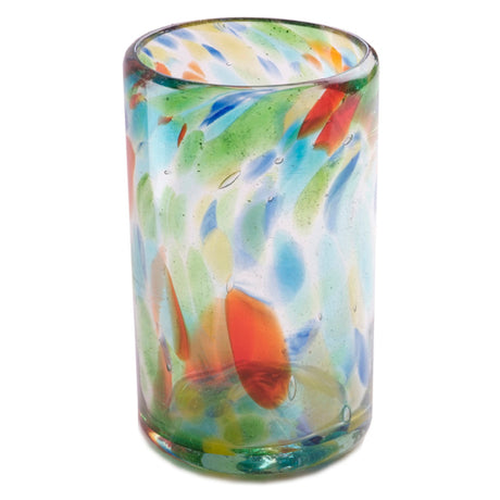 Orion Trading & Design G03-MM Confetti Tumbler Glass 16 Oz. 3-1/8" Dia. X 5-1/4"H