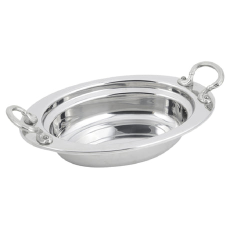 Bon Chef 5204HRSS - Food Pan, Full Oval, 2 Qt. (64 Oz.) Capacity