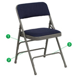 Flash Furniture HA-MC309AF-NVY-GG Hercules Series Folding Chair 300 Lb. Weight Capacity