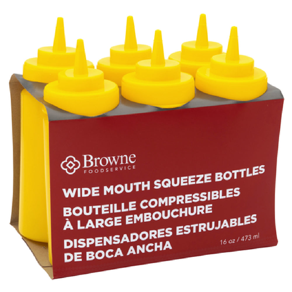 Browne Foodservice 57801717 Squeeze Bottle 16 Oz. Wide Mouth