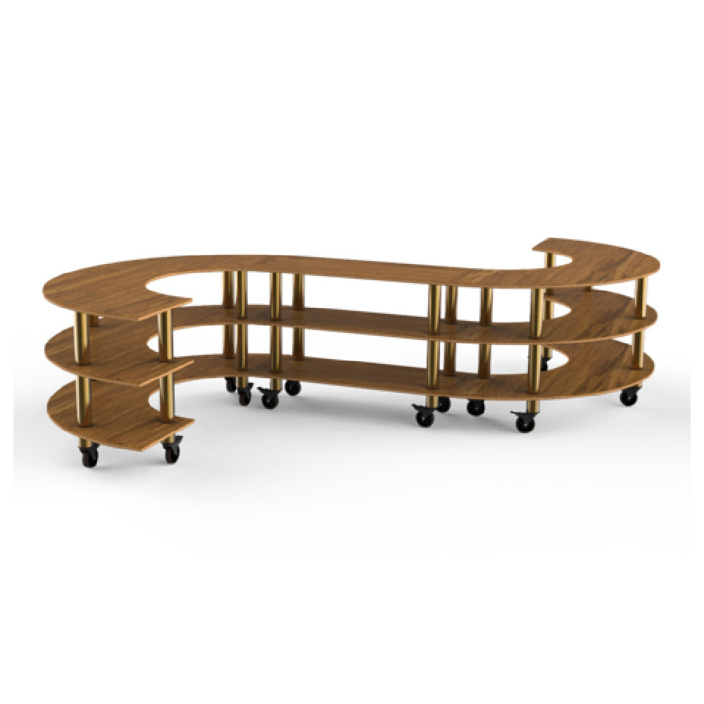 Steelite MGCMSB02BBXW - Medium S Buffet Station, 129.0" X 141.0" X 35.0", Modular
